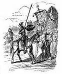 09 - La novela consta de dos partes: la primera, El ingenioso hidalgo don Quijote de la Mancha, fue publicada en 1605; la segunda, Segunda parte del ingenioso caballero don Quijote de la Mancha, en 1615.
